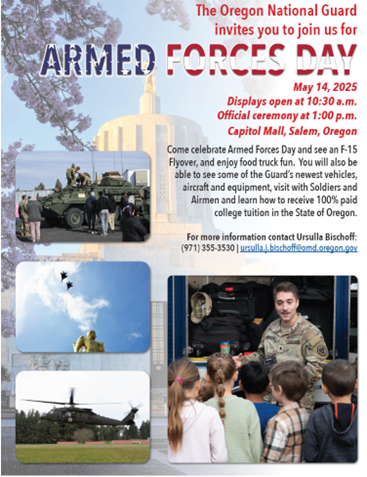 Oregon Military Department - Armed Forces Day Celebration