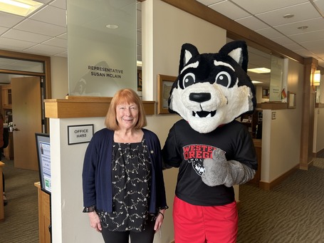 Rep McLain and Woflie