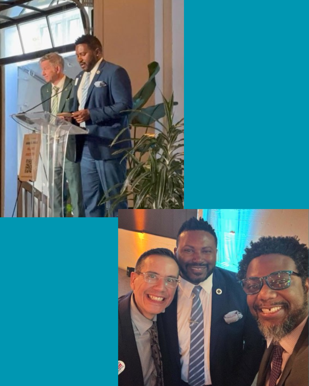 Collage of Photos with Rep. Nelson at Gala