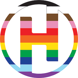 Hillsboro Logo in Rainbow