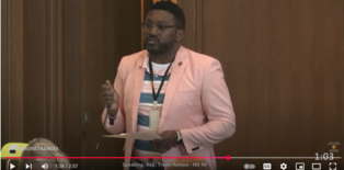 Rep nelson Giving Remonstrance Screenshot from YouTube with Link Embedded 