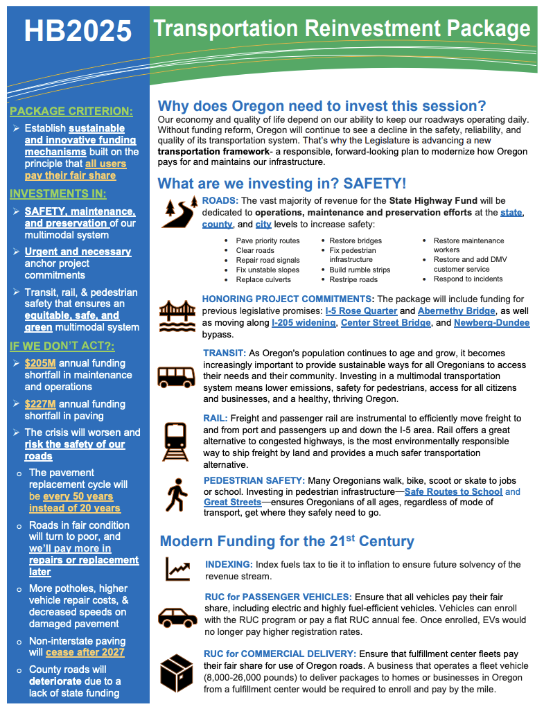 Front page of TRIP 1-pager