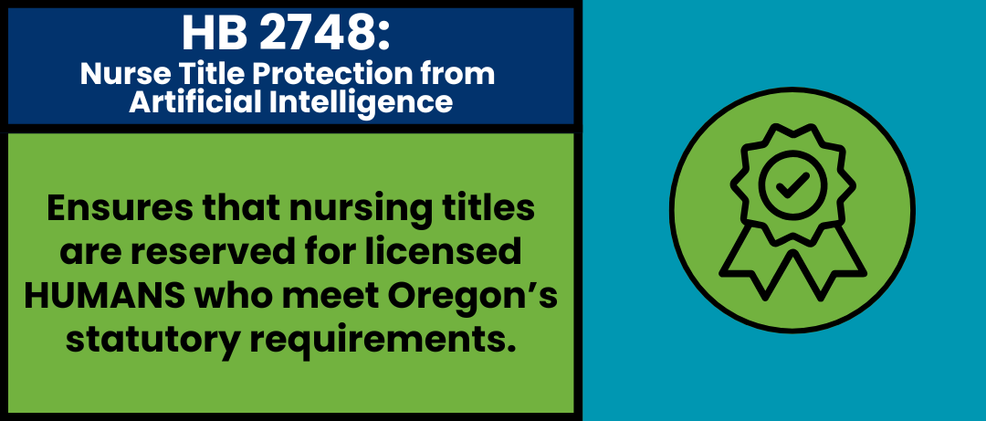 HB 2748:  Nurse Title Protection from  Artificial Intelligence