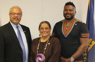 Rep. Sanchez, Rep. Nelson and Senator Frederick Standing together