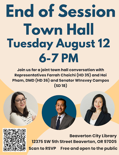 End of Session Town Hall Flyer