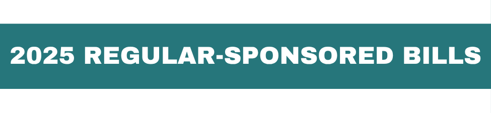 Sub-header: regular-sponsored bills