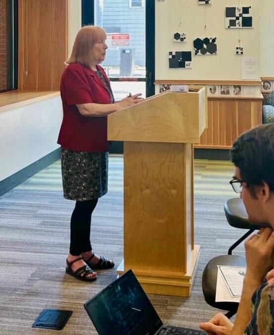 Rep. McLain speaking at town hall