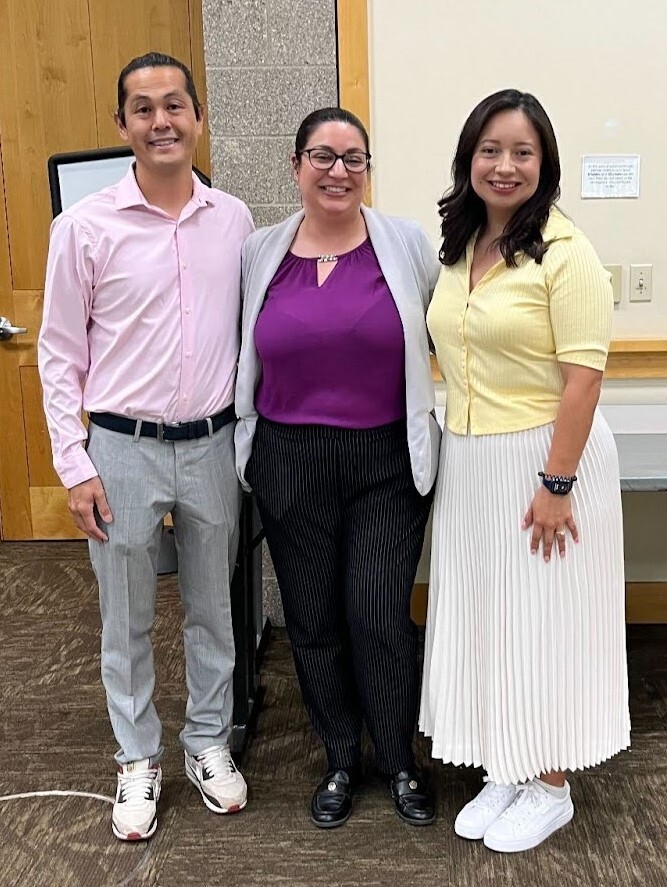 From left to right: Representative Hai Pham, Representative Farrah Chaichi, and Senator WInsvey Campos