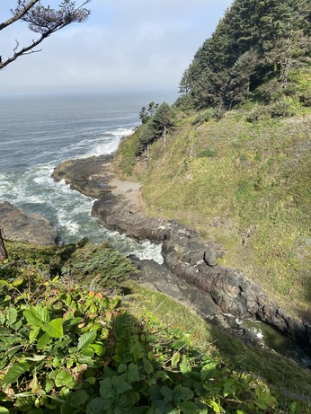 Ocean coming into the shore