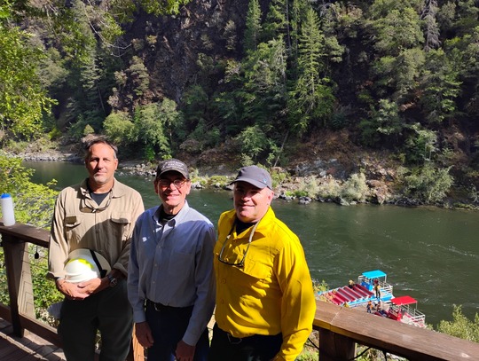 Paradise - 2025 Fire - Rep. Boice, IC Commander Ingram, and USFS Rep Winn