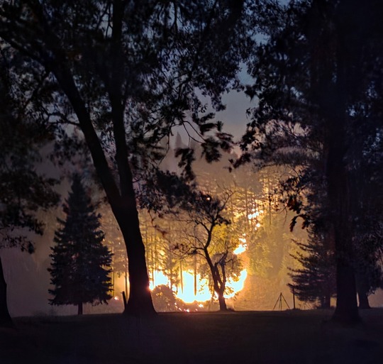 Paradise -2025 Fire - 800 feet behind NE of the Lodge Day 3