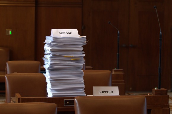 Stacks of testimony