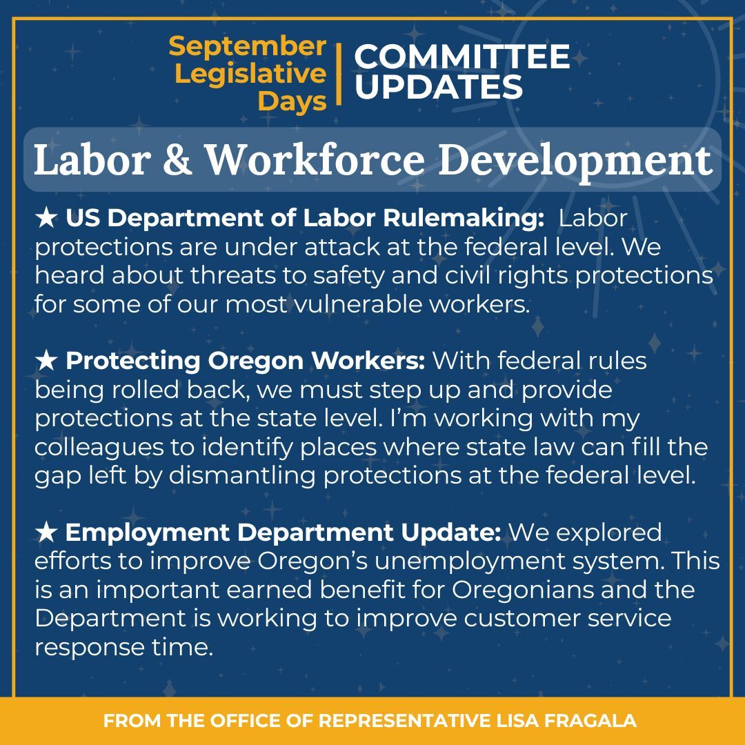 Labor and Workforce Development 