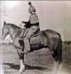 Chief Yelkus on horse