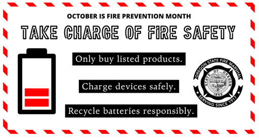 Batteries and fire safety