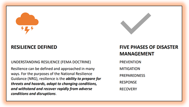 Resiliance and Disaster Management