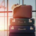 suitcases and airport