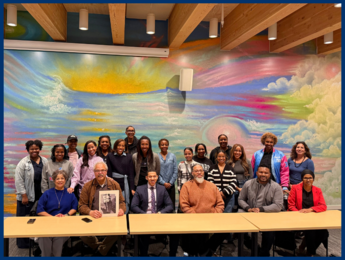 Rep Nelson with other leaders in the Black community