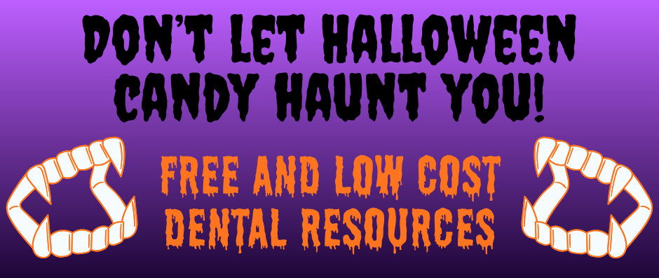 Halloween themed dental resources below