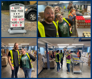 Rep Nelson's staff at the Northeast Emergency Food Program