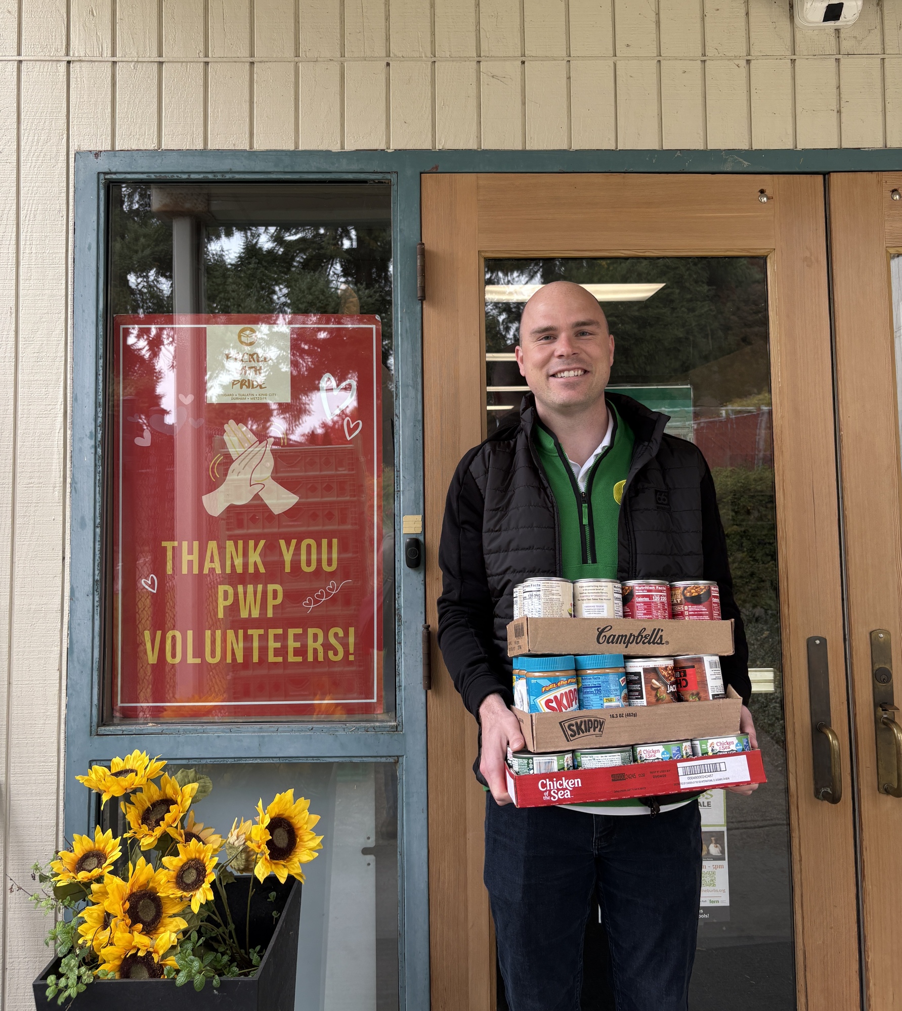 Rep. Bowman donating to Packed with Pride Food Pantry