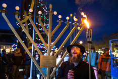 Menorah Lighting in the Old Mill District