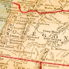 a vintage map showing Oregon