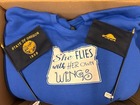 she flies with her own wings sweatshirt and oregon flags