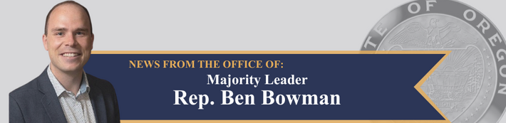 News from House Majority Leader Ben Bowman Header