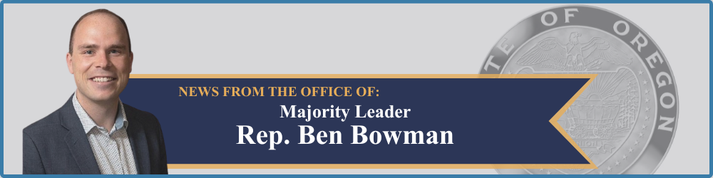 News from House Majority Leader Ben Bowman Header