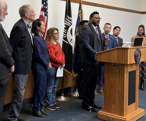 Rep Nelson speaks at BIPOC press conference