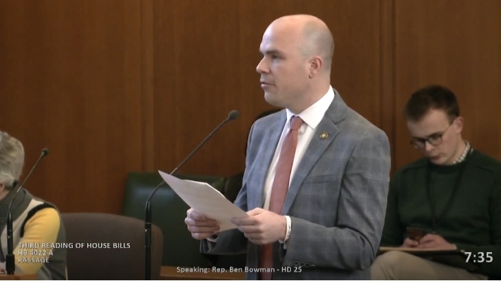 Rep. Bowman Floor Speech on HB 4022