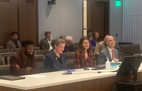 Rep. Bowman and others testifying on HB 4128