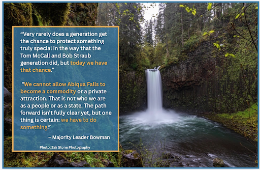 Abiqua Falls Photo and Quote