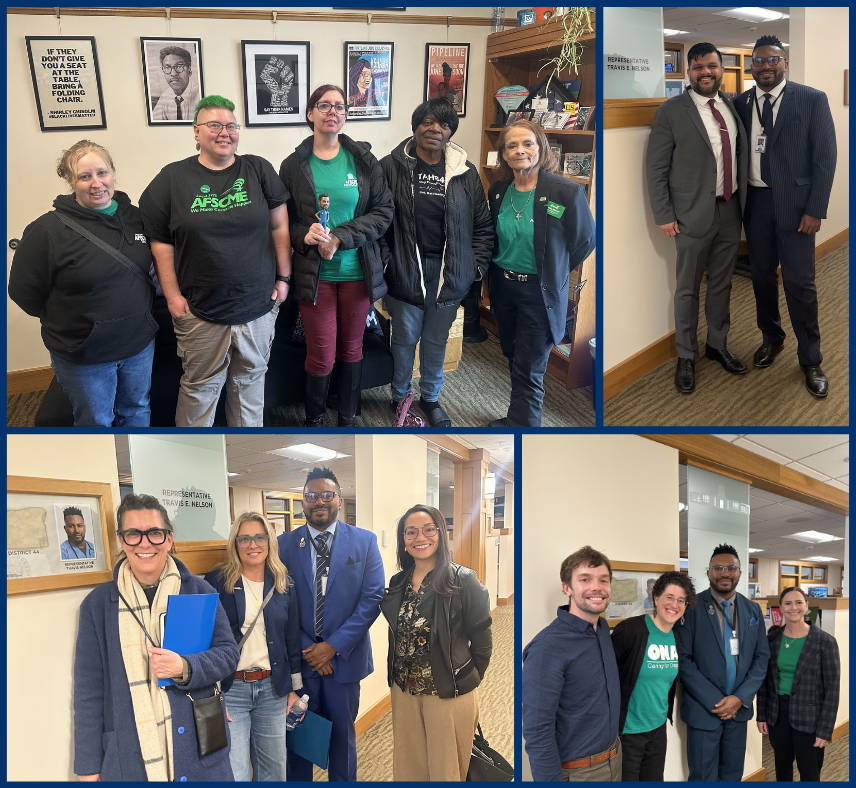 Rep Nelson with other visitors in his legisaltive office