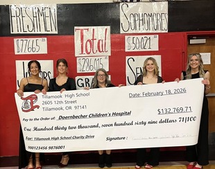 Tillamook HIgh Charity Drive 2026