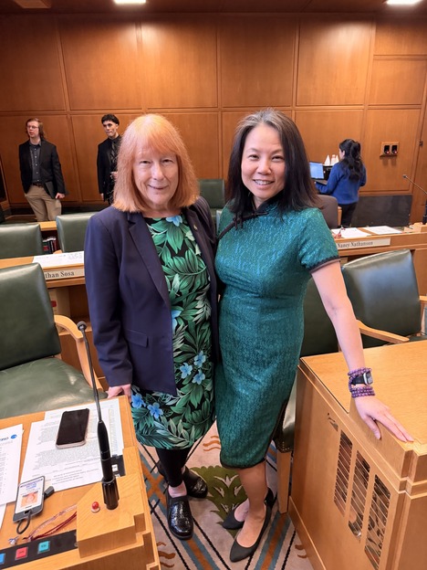 Rep Tran and Rep McLain on the House Floor