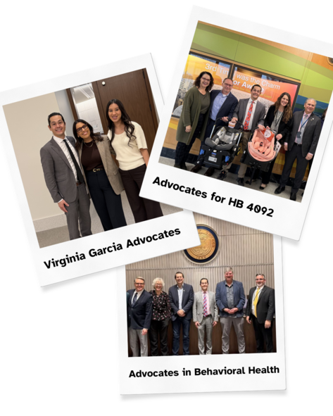 Photo collage of Rep Pham and advocates who have testified in support of legislation 