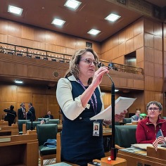 Rep Levy on the Floor