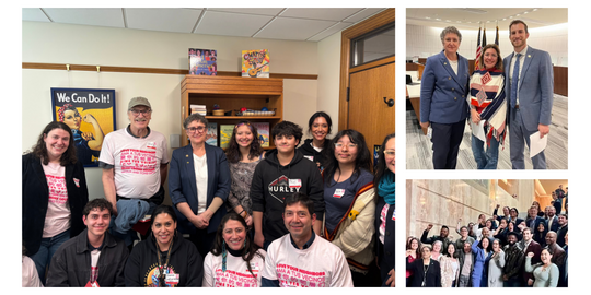Rep. Fragala with constituents and other legislators 