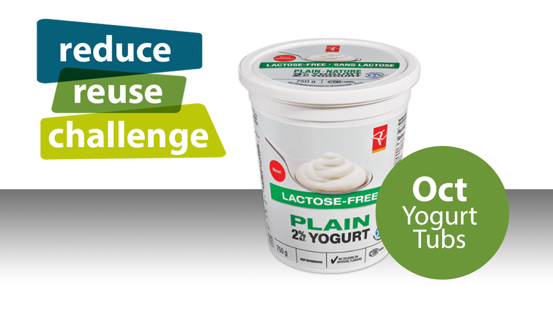 Reduce Reuse Challenge October, Yogurt Tubs