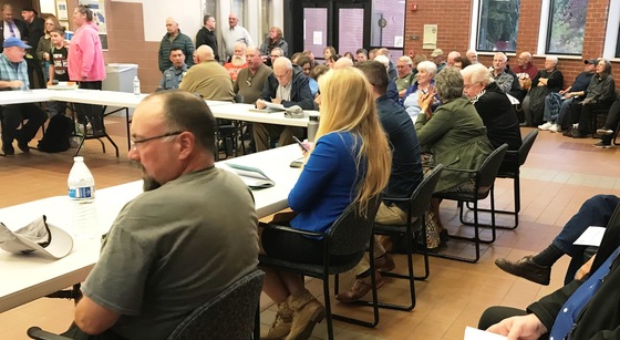 Photo from East Salem Town Hall meeting 