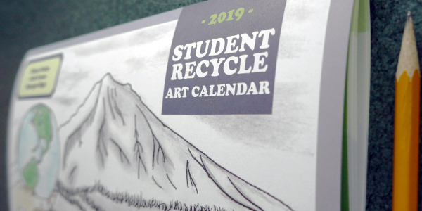 Student Recycle Art Calendar 2019