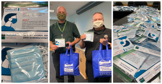 Face covering photo collage