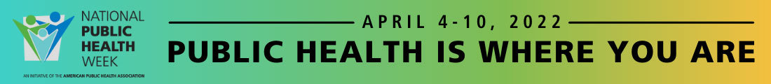 National Public Health Week 2022 Banner