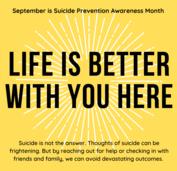 Suicide Prevention Month Image