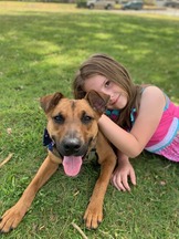 Image of girl with dog