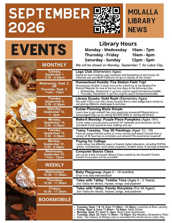 September Events - English