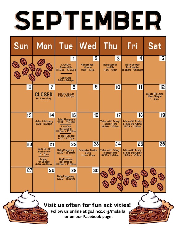 September Events Page 2