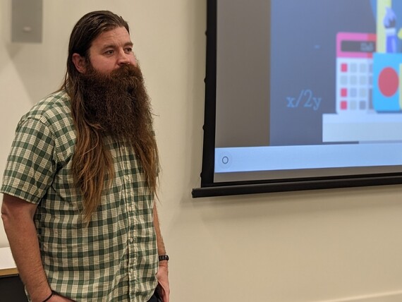 Brian DeWolf leads a session